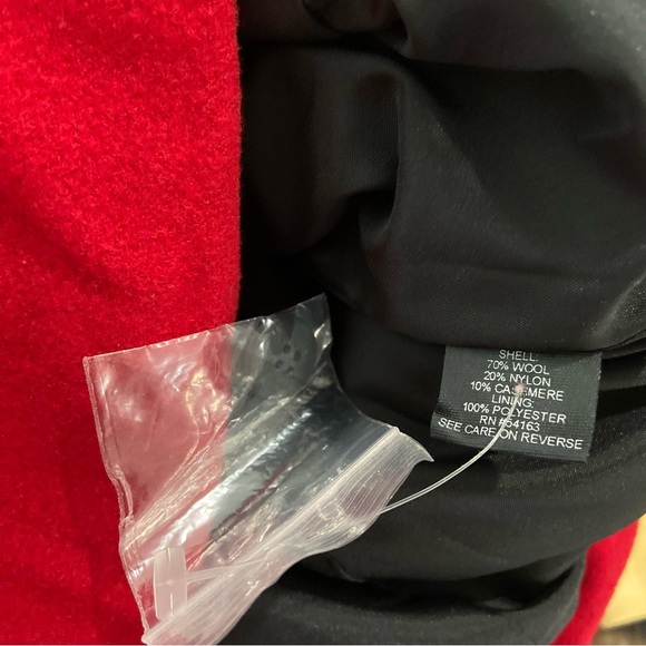 NWOT JL Colebrook Jacket Women's Red Fleece Zip Up 90s size 8 - Picture 6 of 7